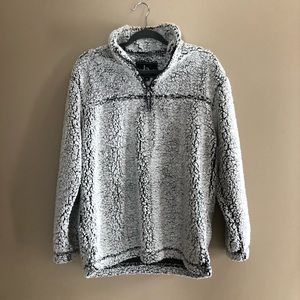 Grey fuzzy pullover